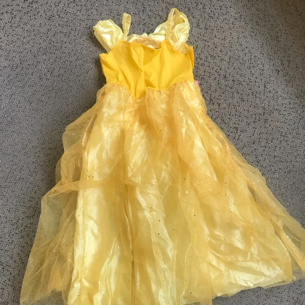 Disney Belle Yellow Princess Costume Dress for Kids